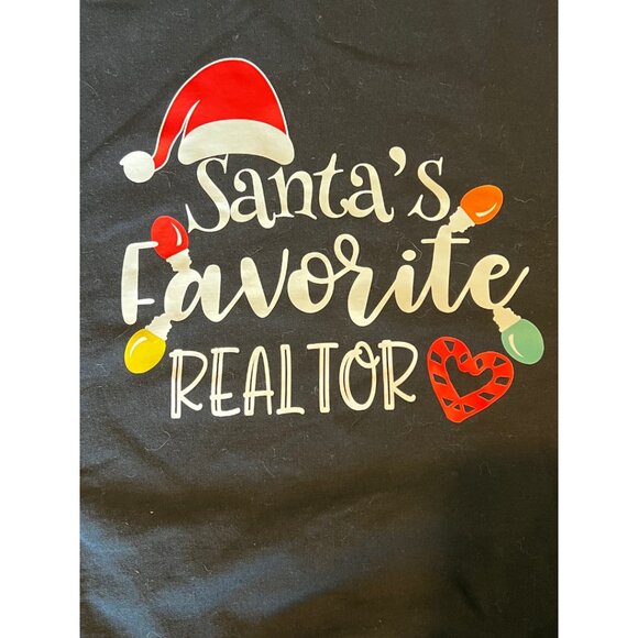 Gildan "Santa's Favorite Realtor" crewneck sweatshirt unisex NWOT size XL - Picture 2 of 8